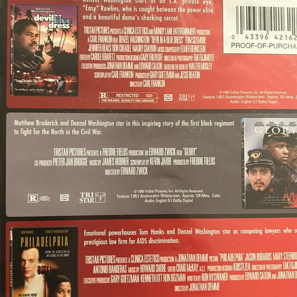 📀 NWT Denzel Washington 4-Pack Movie Bundle🍿🎥 - Picture 4 of 6